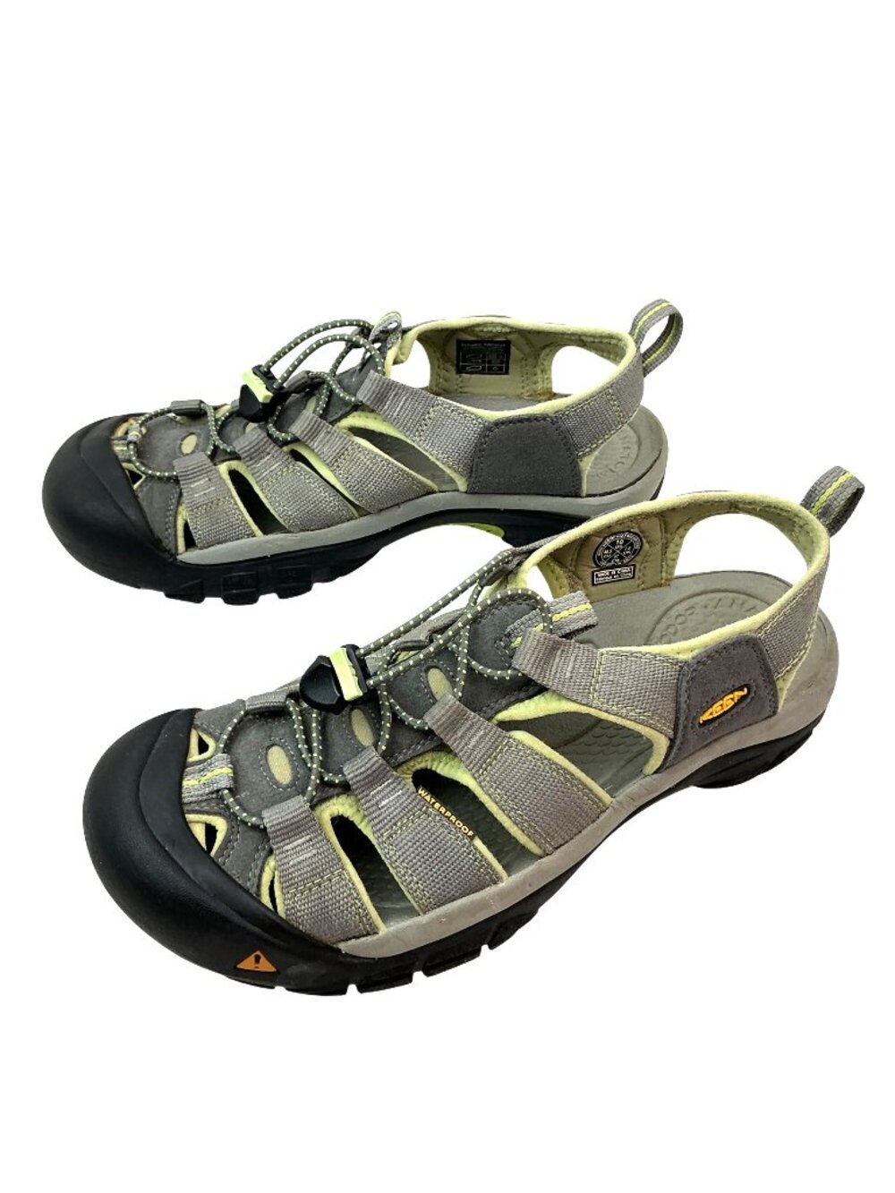 Keen Newport H2 Waterproof Hiking Sandals Womens 10 Gray/Green